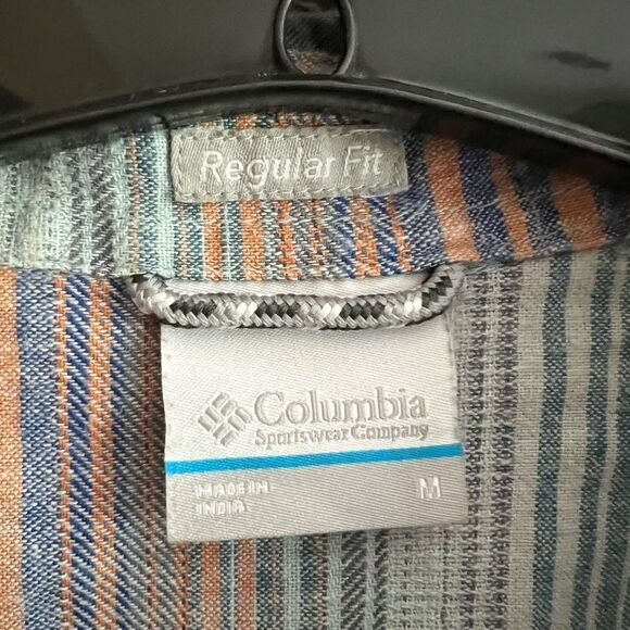 Columbia Striped Hemp Blend Button Down Shirt - Picture 5 of 7